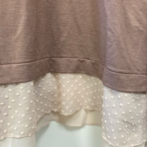 Logo Lori Goldstein women’s cardigan sweater flowy eyelet material sz small - Picture 9 of 9